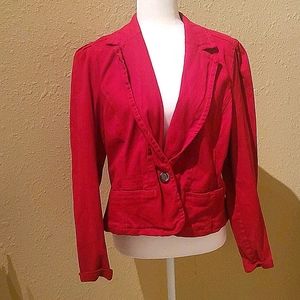 Cato casual coat, blazer womens top red Size xl